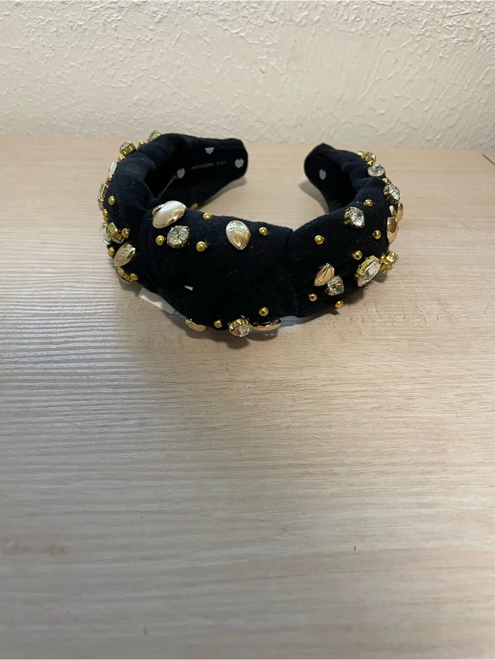 NEW Lele Sadoughi Football Superball Rhinestone Knot Headband retails for $195